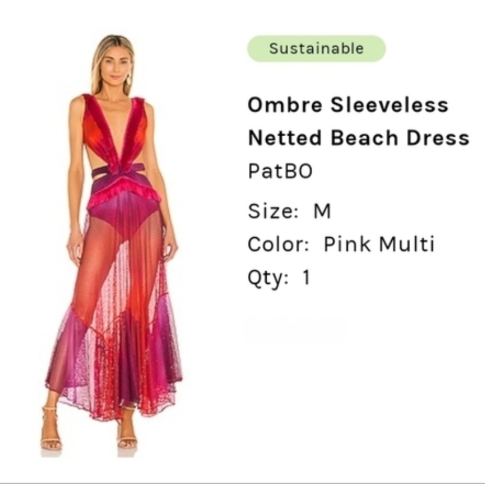 Ombre Patbo Netted Dress